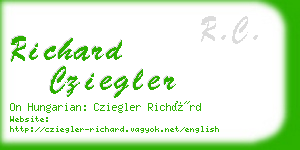 richard cziegler business card